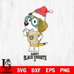 Army Black Knights Christmas Bluey Honey Sport Cut Files,Bluey Cricut,Christmas Svg , Bluey svg , Digital Download, dxf eps png pdf file