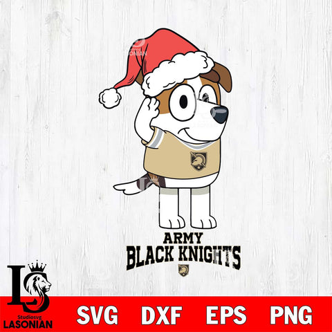 Army Black Knights Christmas Bluey Jack Sport Cut Files,Bluey Cricut,Christmas Svg , Bluey svg , Digital Download, dxf eps png pdf file