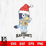 Army Black Knights Christmas Bluey Say Hi Cut Files,Bluey Cricut,Christmas Svg , Bluey svg , Digital Download, dxf eps png pdf file