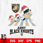 Army Black Knights Christmas Family Bluey Walking Cut Files,Bluey Cricut,Christmas Svg , Bluey svg , Digital Download, dxf eps png pdf file