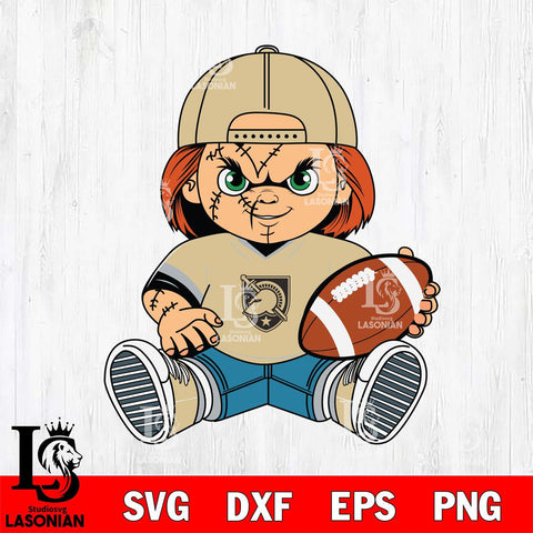 Army Black Knights Chucky Horror 3 Svg Eps Dxf Png File, NCAA svg, Digital Download, Instant Download