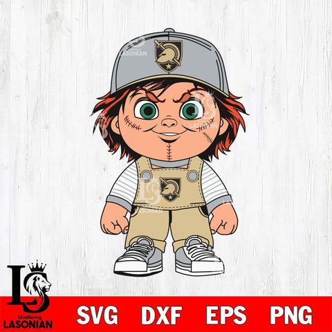 Army Black Knights Chucky Horror Svg Eps Dxf Png File, NCAA svg, Digital Download, Instant Download