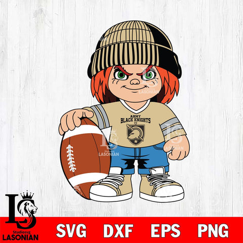 Army Black Knights Chucky Horror 4 Svg Eps Dxf Png File, NCAA svg, Digital Download, Instant Download