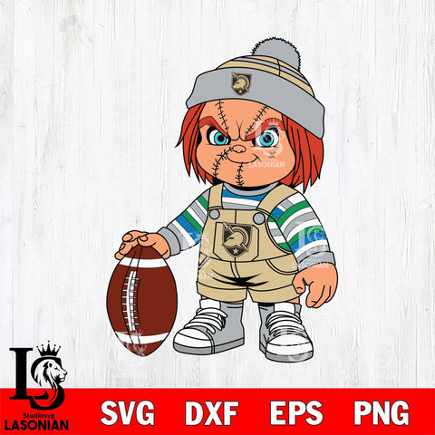 Army Black Knights Chucky Horror 6 Svg Eps Dxf Png File, NCAA svg, Digital Download, Instant Download