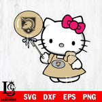 Army Black Knights Cute Hello Kitty 2 Svg Eps Dxf Png File, Digital Download, Instant Download