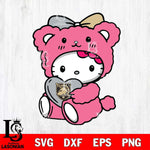 Army Black Knights Cute Hello Kitty 3 Svg Eps Dxf Png File, Digital Download, Instant Download