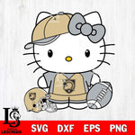 Army Black Knights Cute Hello Kitty Football 4 Svg Eps Dxf Png File, NCAA svg, Digital Download, Instant Download