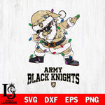 Army Black Knights Dabbing Santa Claus Ugly Christmas Svg dxf eps png pdf file,NCAA svg,Digital Download,Cricut file