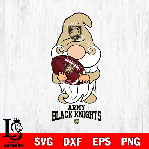 Army Black Knights Gnomes Christmas football Svg Eps Dxf Png File, Digital Download, Instant Download