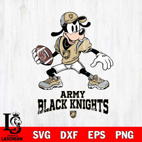 Army Black Knights Goofy Disney, Svg Eps Dxf Png File, Digital Download