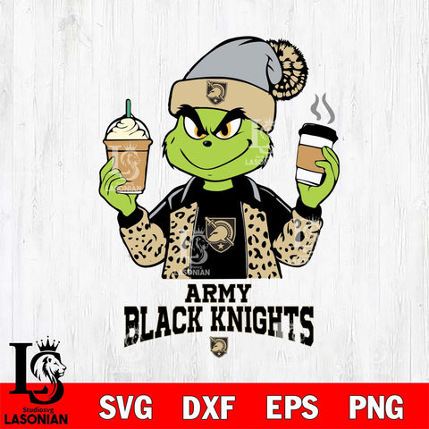 Army Black Knights Grinch 2 coffee Svg Eps Dxf Png File, Digital Download, Instant Download