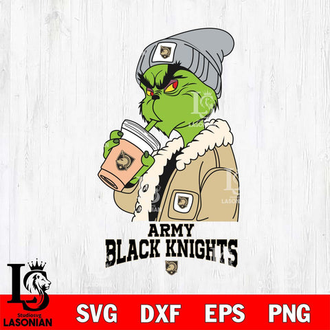 Army Black Knights Grinch Bougie Football Svg Eps Dxf Png File, Digital Download, Instant Download