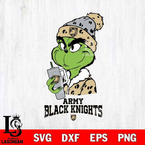 Army Black Knights Grinch Bougie Leopard Svg Eps Dxf Png File, Digital Download, Instant Download