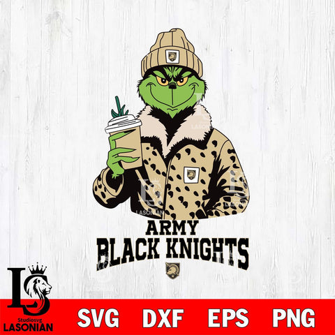 Army Black Knights Grinch Christmas Cut Files Cricut, Svg Dxf Eps Png file, Digital download , Silhouette