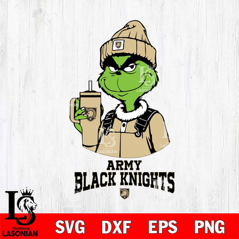 Army Black Knights Grinch Football Christmas Cut Files Cricut, Svg Dxf Eps Png file, Digital download , Silhouette