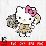 Army Black Knights Hello Kitty Cheerleader 12 Svg Eps Dxf Png File, Digital Download, Instant Download