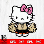 Army Black Knights Hello Kitty Cheerleader 2 Svg Eps Dxf Png File, Digital Download, Instant Download