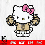 Army Black Knights Hello Kitty Cheerleader 3 Svg Eps Dxf Png File, Digital Download, Instant Download