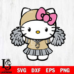 Army Black Knights Hello Kitty Cheerleader 5 Svg Eps Dxf Png File, Digital Download, Instant Download