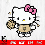 Army Black Knights Hello Kitty Cheerleader 6 Svg Eps Dxf Png File, Digital Download, Instant Download