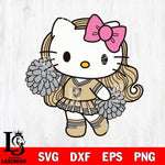 Army Black Knights Hello Kitty Cheerleader 7 Svg Eps Dxf Png File, Digital Download, Instant Download