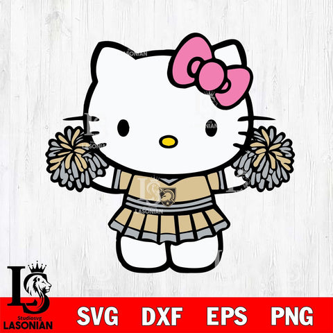 Army Black Knights Hello Kitty Cheerleader 9 Svg Eps Dxf Png File, Digital Download, Instant Download