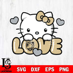 Army Black Knights Hello Kitty Love Svg Eps Dxf Png File, Digital Download, Instant Download