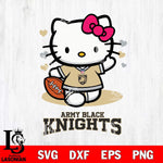 Army Black Knights Hello Kitty NCAA 3 Svg Eps Dxf Png File, Digital Download, Instant Download