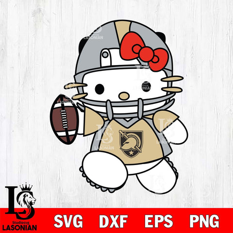 Army Black Knights Hello Kitty sport 11 Svg Eps Dxf Png File, NCAA svg, Digital Download, Instant Download