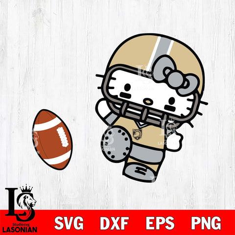 Army Black Knights Hello Kitty sport 12 Svg Eps Dxf Png File, NCAA svg, Digital Download, Instant Download