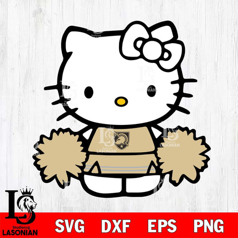 Army Black Knights Hello Kitty sport 3 Svg Eps Dxf Png File, NCAA svg, Digital Download, Instant Download