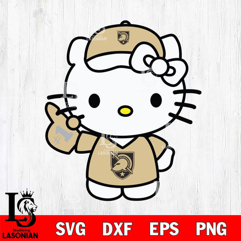 Army Black Knights Hello Kitty sport 5 Svg Eps Dxf Png File, NCAA svg, Digital Download, Instant Download