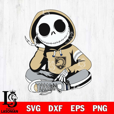 Army Black Knights Jack Skellington halloween Svg Eps Dxf Png File, NCAA svg, Digital Download, Instant Download