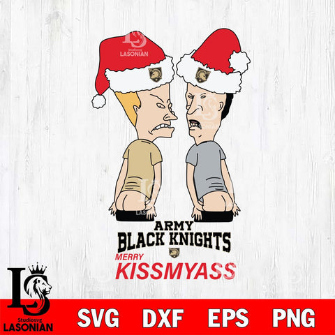 Army Black Knights Merry KissMyass Svg Eps Dxf Png File,NCAA Svg Files,Digital Download,Sublimation,Instant Download