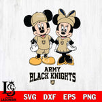 Army Black Knights Mickey Minnie Rugby Svg Eps Dxf Png File, NCAA svg , File Cut , Digital Download , Instant Download, Cut Svg Files