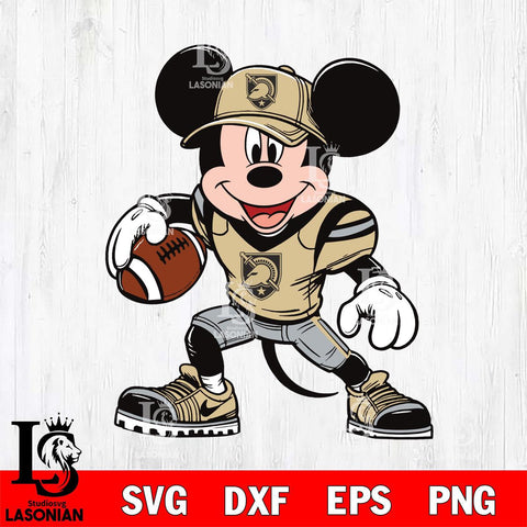 Army Black Knights Mickey Mouse Svg Eps Dxf Png File, NCAA svg, Digital Download, Instant Download