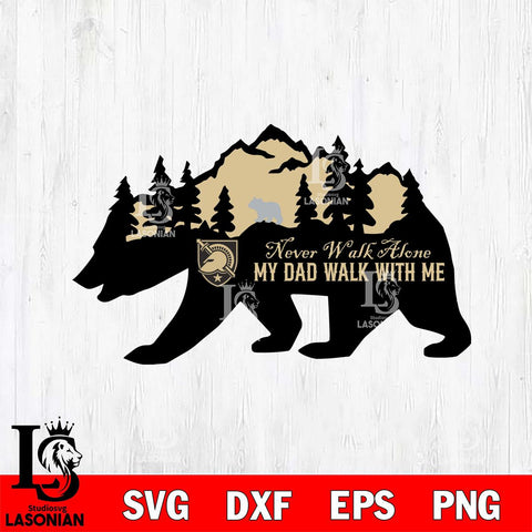 Army Black Knights My Dad Walk With Me Svg Eps Dxf Png File, Digital Download, Instant Download