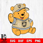 Army Black Knights Pooh Bear Svg Eps Dxf Png File, NCAA svg, Digital Download, Instant Download