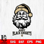 Army Black Knights Santa Claus Christmas Svg dxf eps png pdf file,NCAA svg,Digital Download,Cricut file