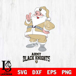 Army Black Knights Santa claus Svg dxf eps png pdf file,NCAA svg,Digital Download,Cricut file