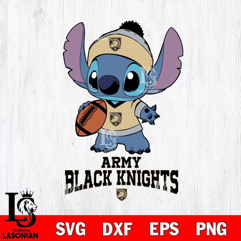 Army Black Knights Stitch Disney, Svg Eps Dxf Png File, Digital Download