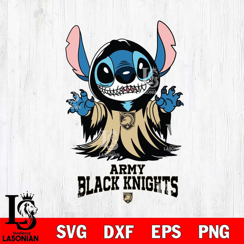 Army Black Knights Stitch Ghost Svg Eps Dxf Png File, NCAA svg, Digital Download, Instant Download