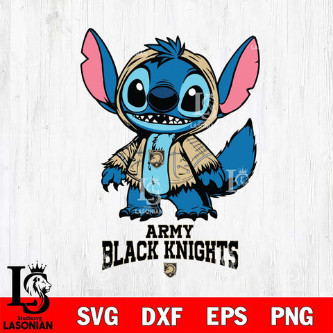 Army Black Knights Stitch Halloween Svg Eps Dxf Png File, NCAA svg, Digital Download, Instant Download