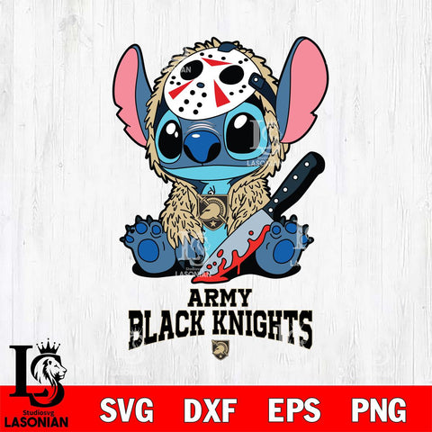 Army Black Knights Stitch Jason Voorhees Svg Eps Dxf Png File, NCAA svg, Digital Download, Instant Download