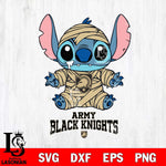 Army Black Knights Stitch Mummy Svg Eps Dxf Png File, NCAA svg, Digital Download, Instant Download