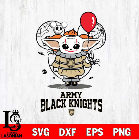 Army Black Knights Stitch Pennywise Halloween Svg Eps Dxf Png File, Digital Download, Instant Download