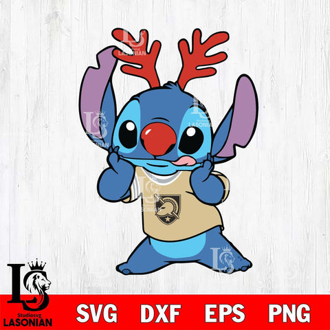 Army Black Knights Stitch Reindeer Svg Eps Dxf Png File, Digital Download, Instant Download