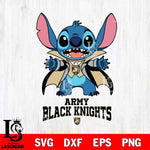 Army Black Knights Stitch Vampire halloween Svg Eps Dxf Png File, NCAA svg, Digital Download, Instant Download