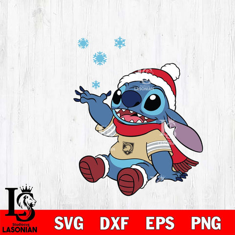 Army Black Knights Stitch Wearing Winter Scarf Svg Eps Dxf Png File, Digital Download, Instant Download