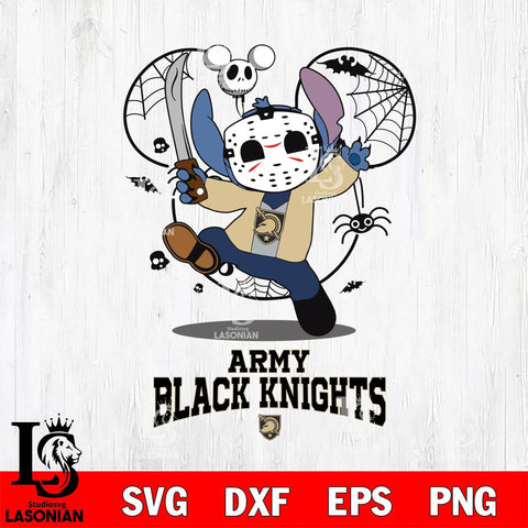 Army Black Knights Stitch jason voorhees Halloween Svg Eps Dxf Png File, Digital Download, Instant Download